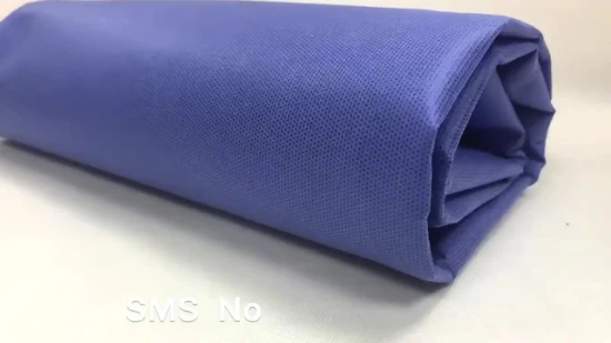 45g SMS Ssmms Ssmmms Polypropylene Nonwoven Fabric for Barrier Surgical Gowns PP Spunbond Meltblown
