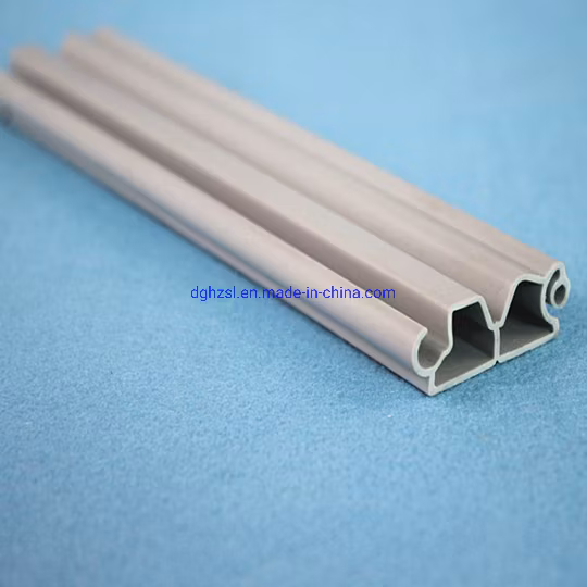 PVC Cold Plastic Extrusion Profile for Architecture with Grey Color