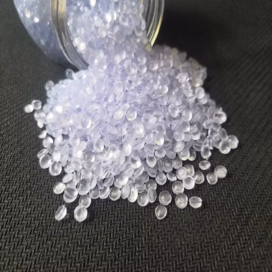 Factory Directly Sales Transparent PVC Compound Granule for Shoes Soles/Clear Crystal Rain Boots/Sandles