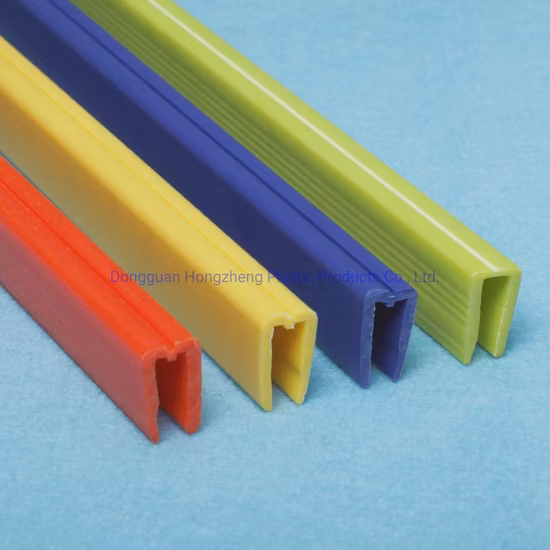 ABS / PVC/UPVC /PS /PE/PP/PC Plastic Rigid Extrusion Profile for Refrigerator Parts