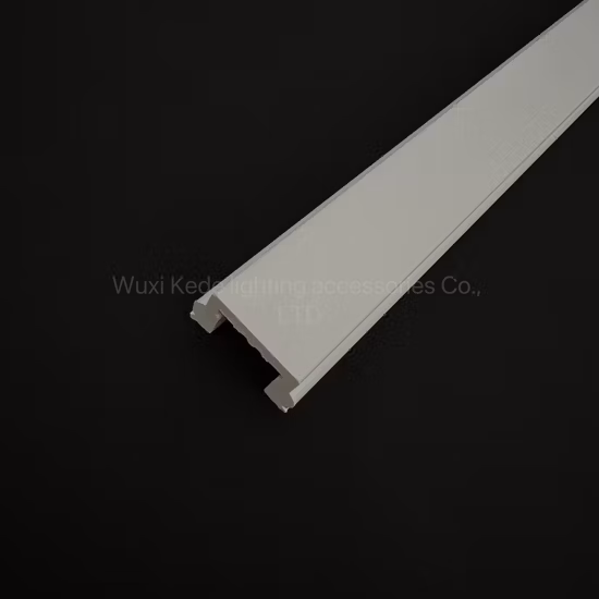 High Quality One - Line White Plastic Extruded PVC Profile